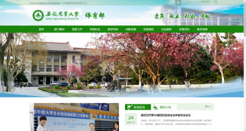 安徽农业大学体育部网站建设