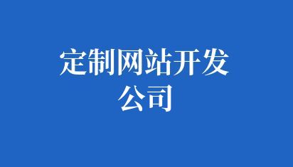 定制网站开发公司