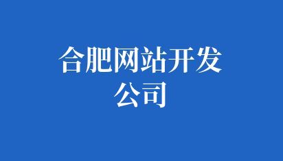 合肥网站开发公司