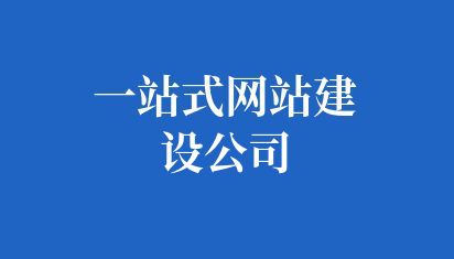 一站式网站建设公司