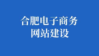 合肥电子商务网站建设