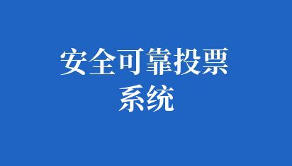 高校安全可靠投票系统
